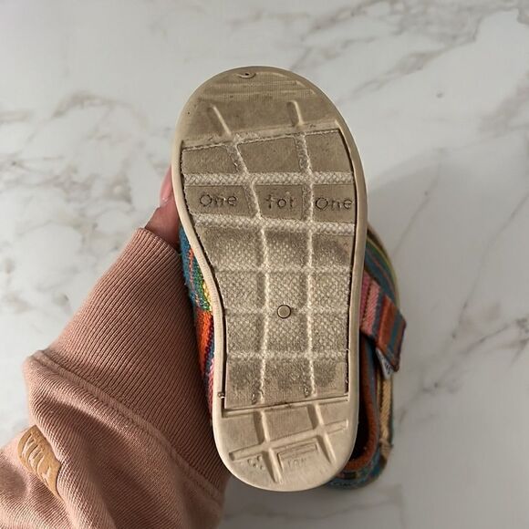 Toms Kids Multicolor Striped Slip On EUC - Picture 5 of 5